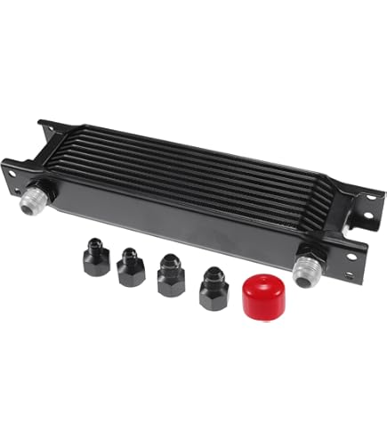 Amazon | PQYRACING 汎用 オイルクーラー コア AN10 7段 薄型 高効率